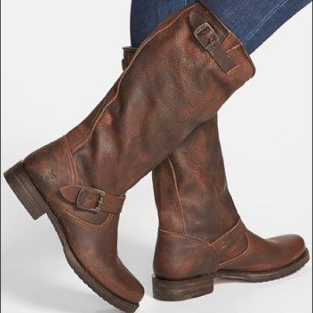 Frye Veronica Slouch Brown Boot